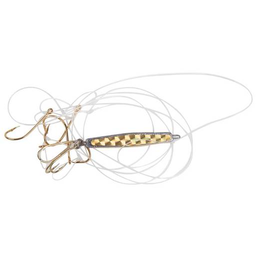 Blue Water Candy Rigged Sparkle Jig - Gold