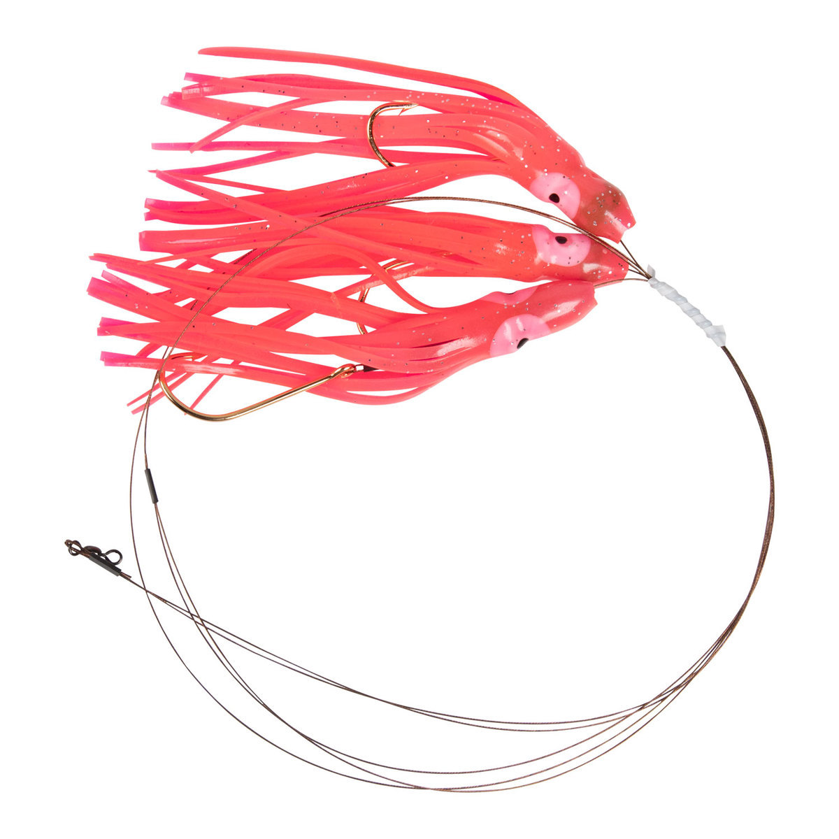 Blue Water Candy Spanish Rig Saltwater Trolling Rig - Pink, 1/8oz, 3in - Pink 30lb Mono Blue Water Candy Spanish Rig Saltwater Trolling Rig - Pink, 1/8oz, 3in - Pink 30lb Mono