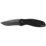 Kershaw Blur Blackwash 3.4 inch Folding Knife - Black - Black