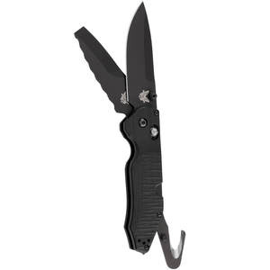 Benchmade 365BK Outlast Rescue Dual Blade 3.59in Pocket Knife - Black