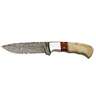 BnB Knives Red Knight Hunter 4.5 inch Fixed Blade Knife - Brown