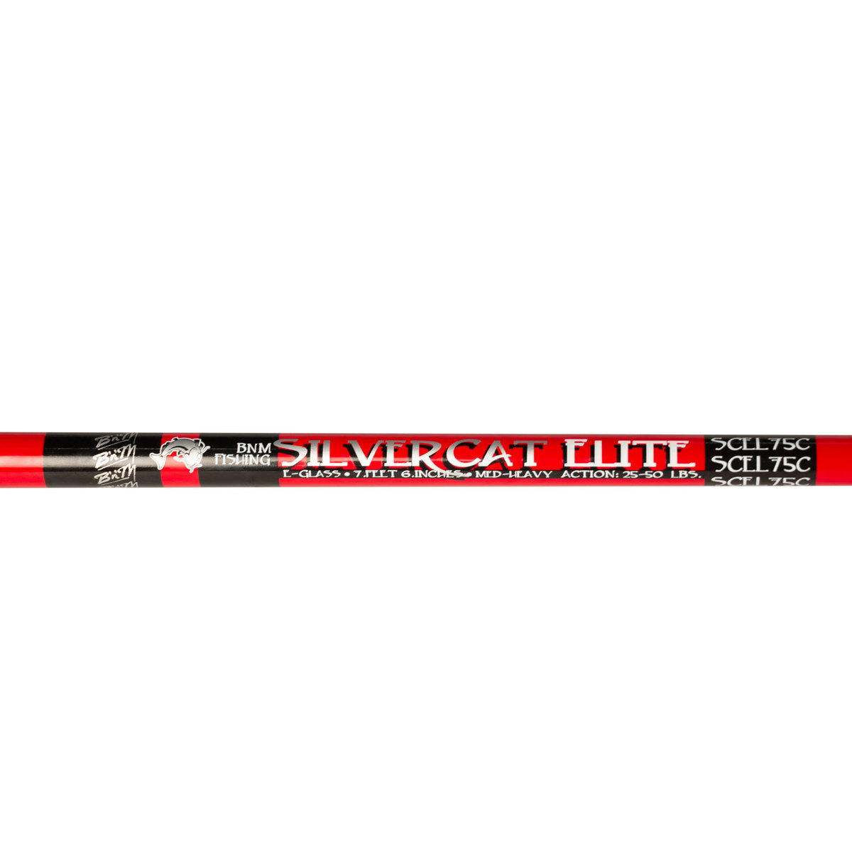 B n M Company Silver Catfish Elite Casting Rod - 7ft 6in, Medium Heavy Power, Fast Action, 1pc B n M Company Silver Catfish Elite Casting Rod - 7ft 6in, Medium Heavy Power, Fast Action, 1pc