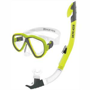 Body Glide Azores Large Snorkel And Mask Combo - Black And Yellow Body Glide Azores Large Snorkel And Mask Combo - Black And Yellow