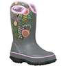 Bogs Girls' Slushie Reef Rain Pull On Boots - Gray - Size 1 - Gray 1