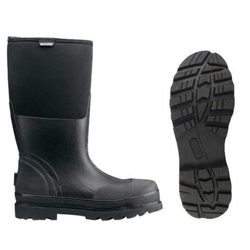 Bogs Men's Forge Steel Toe Rubber Boots - Black 8 - Bogs