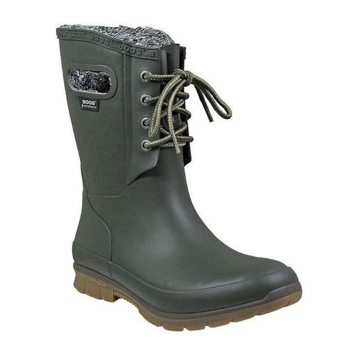 Bogs Women's Amanda Plush Winter Boots - Dark Green 6 - Bogs