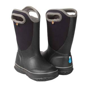 Bogs Youth Slushie Waterproof Rain Boots - Black - Size 3