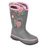 Bogs Youth Slushie Waterproof Rain Boots - Gray/Pink - Size 8T - Gray/Pink 8T