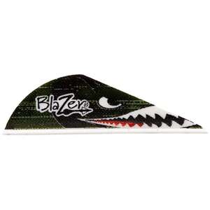 Bohning Blazer 2in Flying Tiger Shark Vanes - 100 pack
