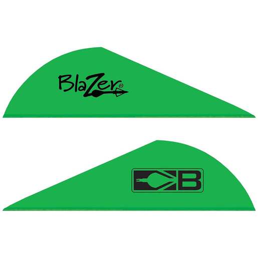 Bohning Blazer 2in Neon Green Vanes - 1000 pack - Neon Green - Bohning