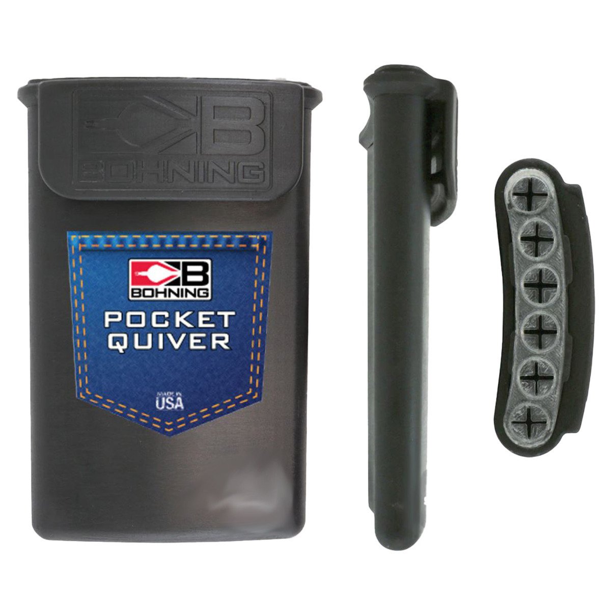 Bohning Pocket 6 Arrow Quiver - Black Bohning Pocket 6 Arrow Quiver - Black