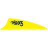 Bohning X3 1.75in Neon Yellow Vanes - 100 Pack - Yellow