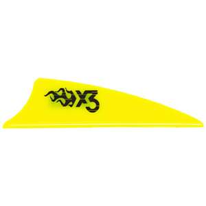 Bohning X3 1.75in Neon Yellow Vanes - 100 Pack