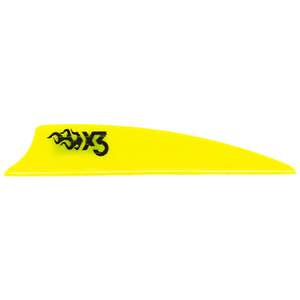 Bohning X3 2.25in Neon Yellow Vanes - 100 Pack