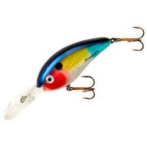 Bomber Fat Free Fry Deep Diving Crankbait - Dance's Threadfin Shad, 1/2oz, 2-1/2in