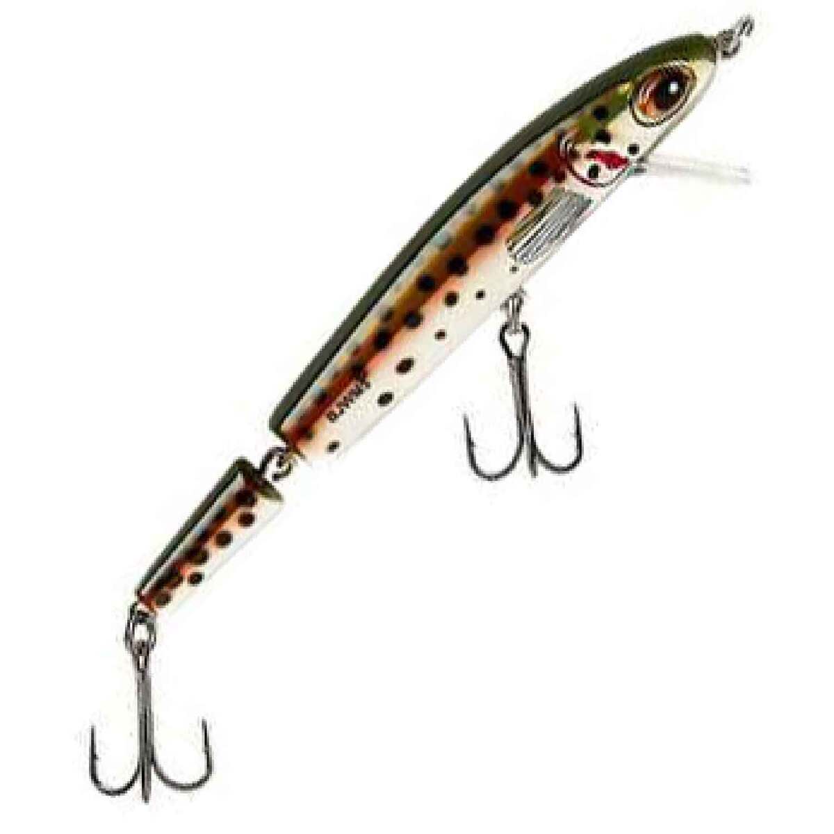 Bomber Jointed Wake Minnow Hard Minnow Bait - Rainbow Trout, 3/4oz, 5-3/8in - Rainbow Trout Bomber Jointed Wake Minnow Hard Minnow Bait - Rainbow Trout, 3/4oz, 5-3/8in - Rainbow Trout
