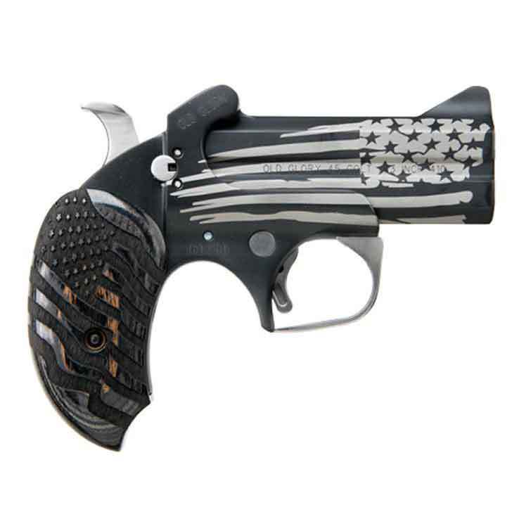 Bond Arms Old Glory 45 (Long) Colt 3.5in Cerakote Black Handgun - 2 Rounds Bond Arms Old Glory 45 (Long) Colt 3.5in Cerakote Black Handgun - 2 Rounds