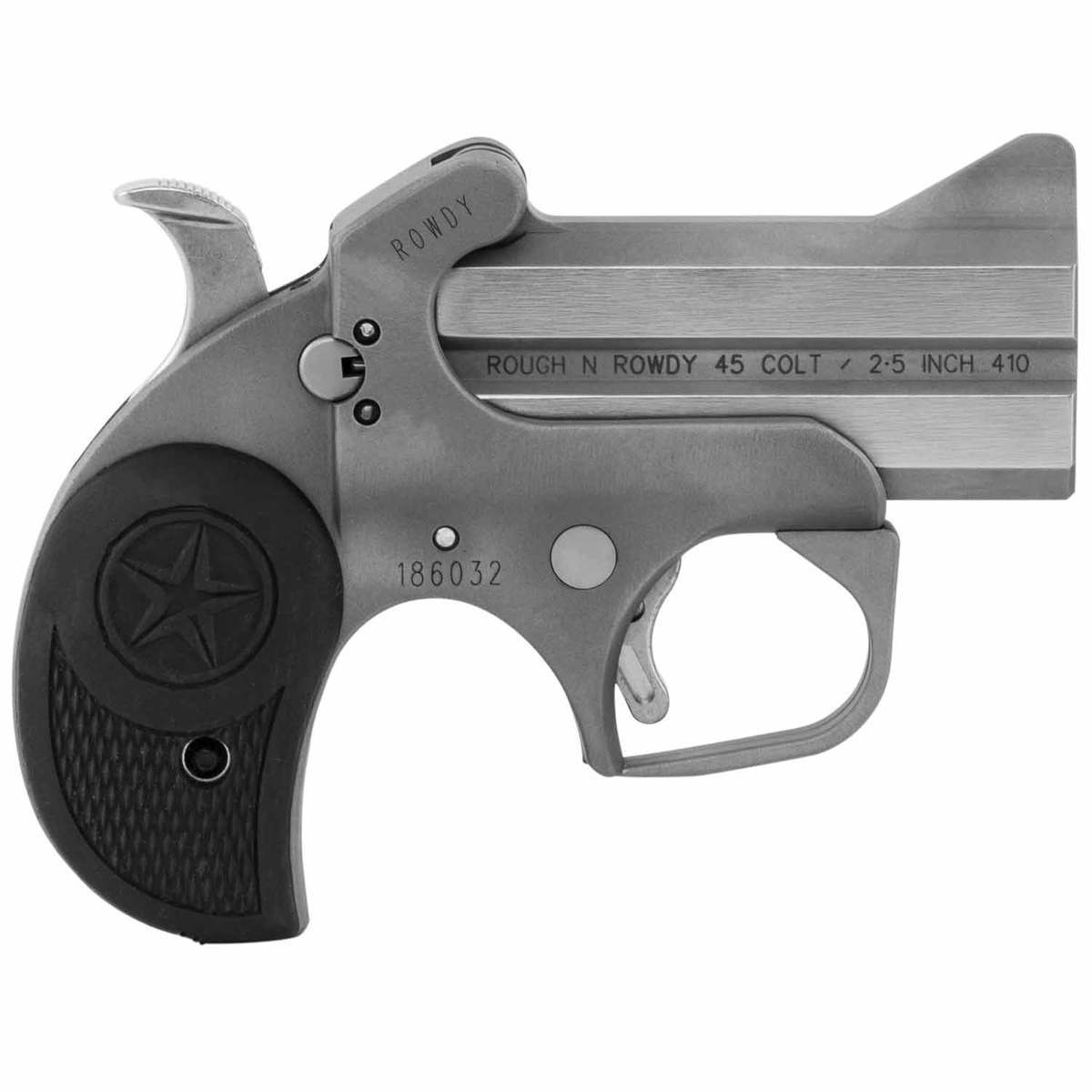 Bond Arms Rowdy BARW 45 (Long) Colt 3in Stainless Pistol - 2 Rounds Bond Arms Rowdy BARW 45 (Long) Colt 3in Stainless Pistol - 2 Rounds