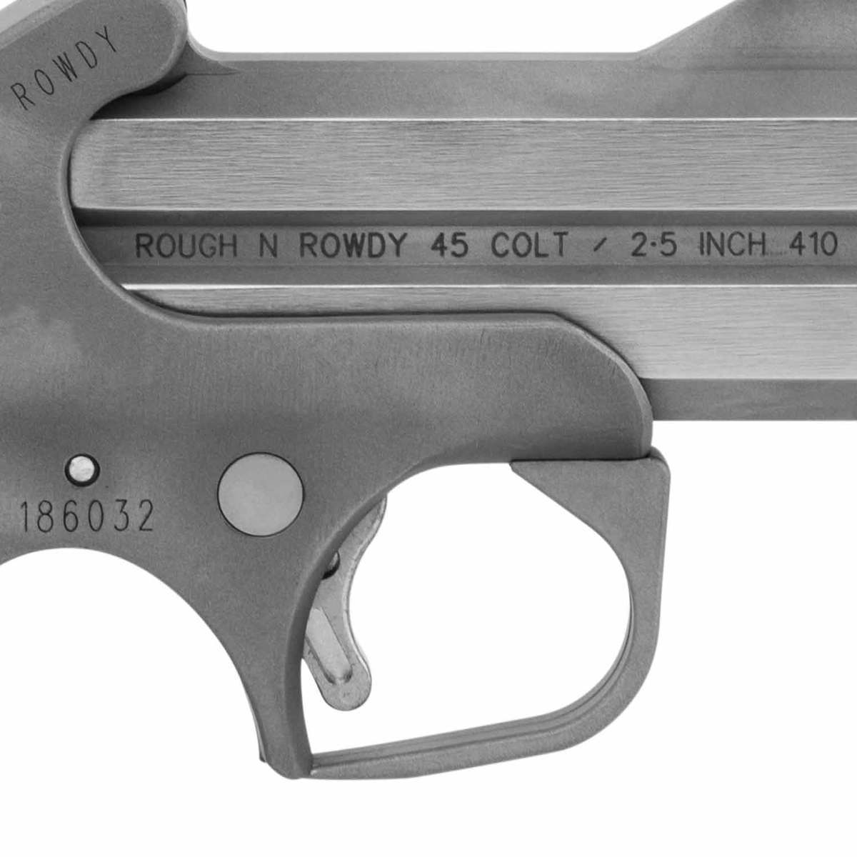 Bond Arms Rowdy BARW 45 (Long) Colt 3in Stainless Pistol - 2 Rounds Bond Arms Rowdy BARW 45 (Long) Colt 3in Stainless Pistol - 2 Rounds