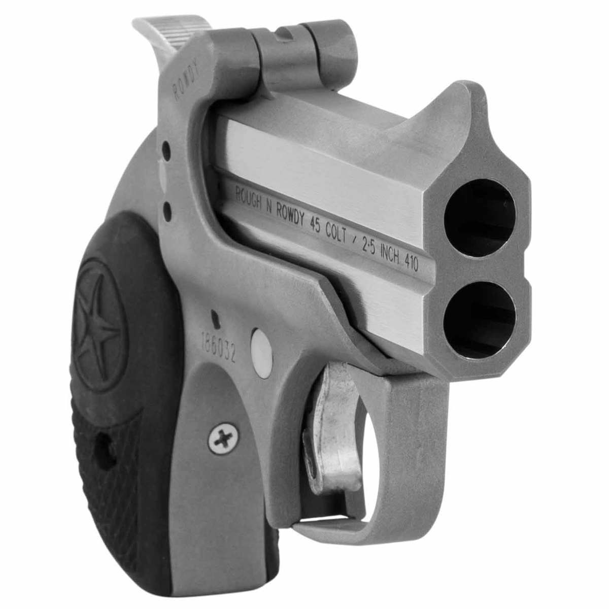 Bond Arms Rowdy BARW 45 (Long) Colt 3in Stainless Pistol - 2 Rounds Bond Arms Rowdy BARW 45 (Long) Colt 3in Stainless Pistol - 2 Rounds