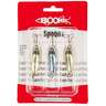 Boone Bait Metallic Casting Spoons - Assorted Metallic, 1/4oz, 3pk - Assorted