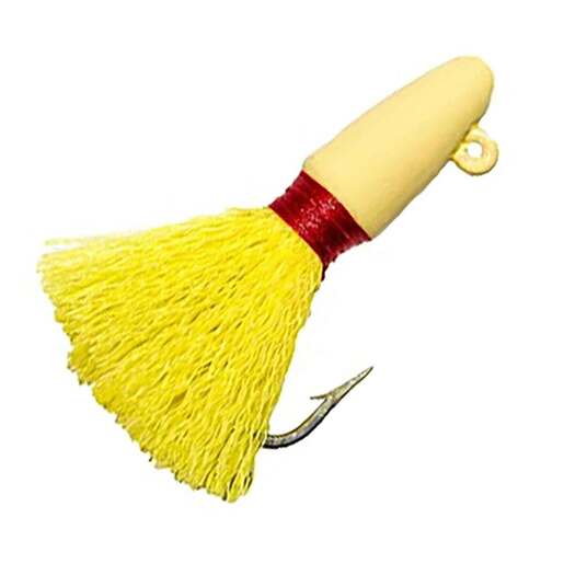 Boone Bait Pompano Saltwater Jig - Cream/Yellow