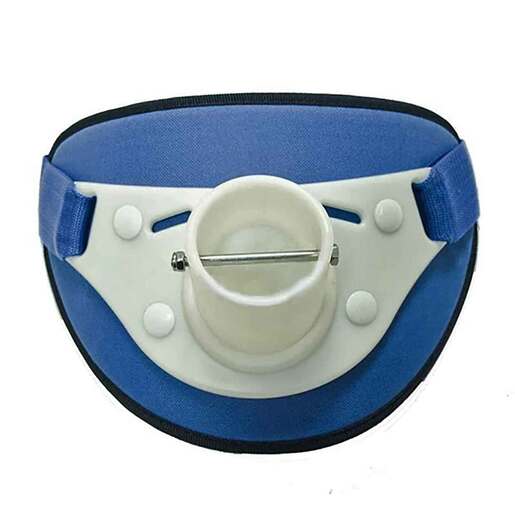 Boone Bait Premium Padded Gimbal Belt Rod Holder - Blue/White 12in