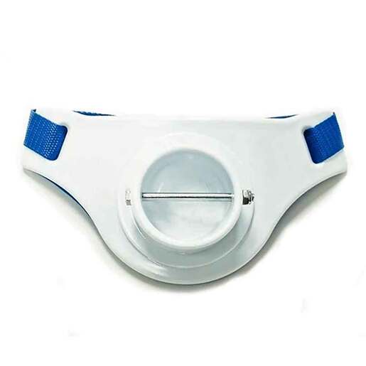 Boone Bait Wide Cross Pin Cup Gimbal Belt Rod Holder - Blue/White 9in
