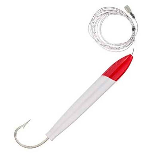 Boone Bait Woody Plug Topwater Hard Bait – Red/White 10/0