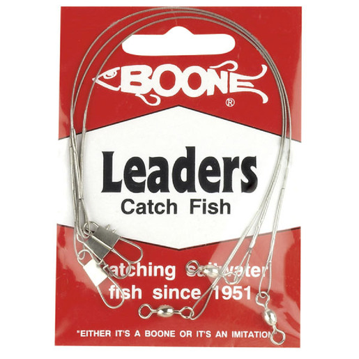 Boone Bait Nylon Coated Bright Stainless Steel Leader - Silver 45