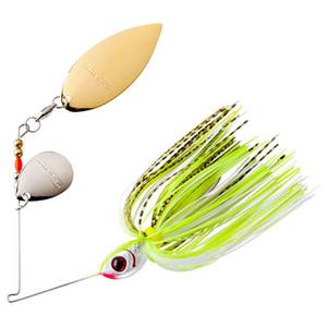 Booyah Counter Spin Spinner Bait - Gold Scale Chartreuse White, 3/8oz