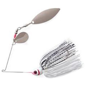 Booyah Counter Spin Spinner Bait - Silver Scale White, 3/8oz