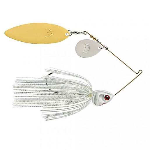 Booyah Covert Spinnerbait – 3/4oz – JC Special/#4.5 Gold Willowith#4.5 Nickel Willow