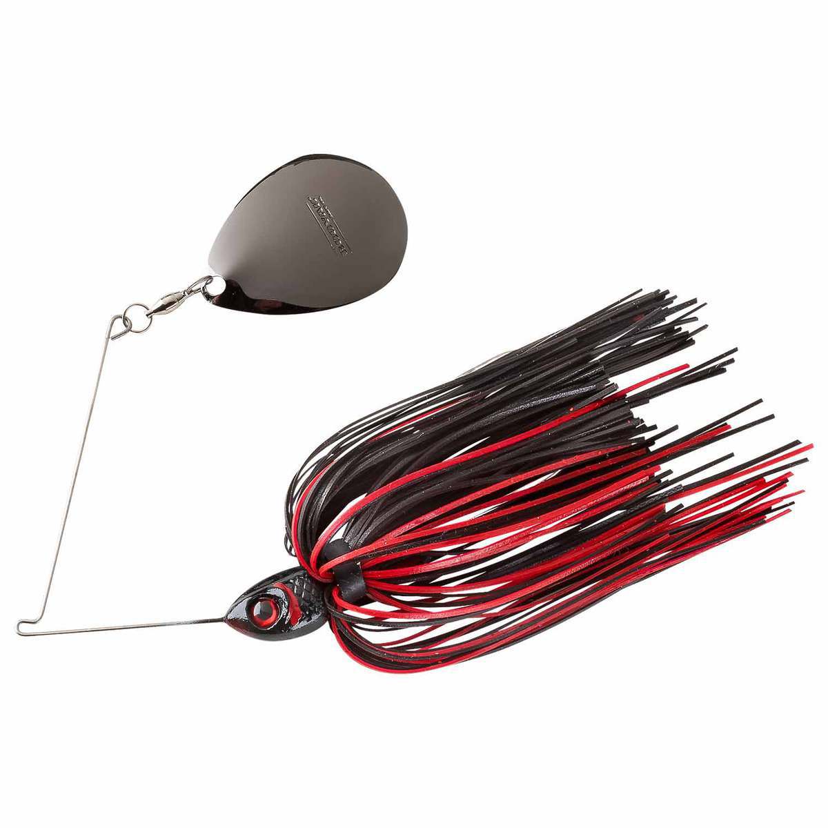 Booyah Moontalker Spinner Bait - Black/Red, 3/8oz - Black/Red Booyah Moontalker Spinner Bait - Black/Red, 3/8oz - Black/Red