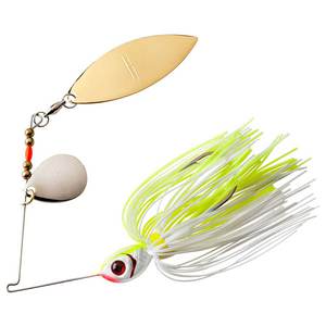 Booyah Tandem Blade Spinnerbait - White Chartreuse, 1/2oz