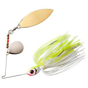Booyah Tandem Blade Spinnerbait - White Chartreuse, 3/8oz