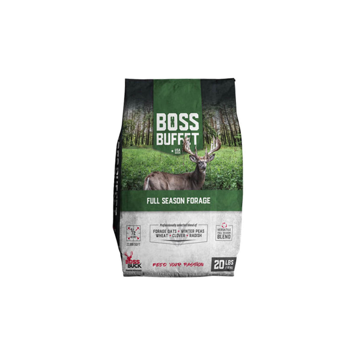 Boss Buck Boss Buffet Full Season Forage - 20lbs Boss Buck Boss Buffet Full Season Forage - 20lbs