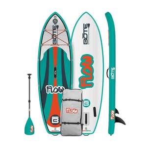 BOTE Flow Aero Kids Inflatable Paddleboard - 8ft Native Teal