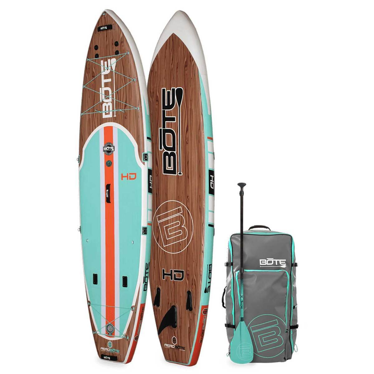 BOTE HD Aero Paddleboards - 11.5ft Brown - Classic Teak BOTE HD Aero Paddleboards - 11.5ft Brown - Classic Teak