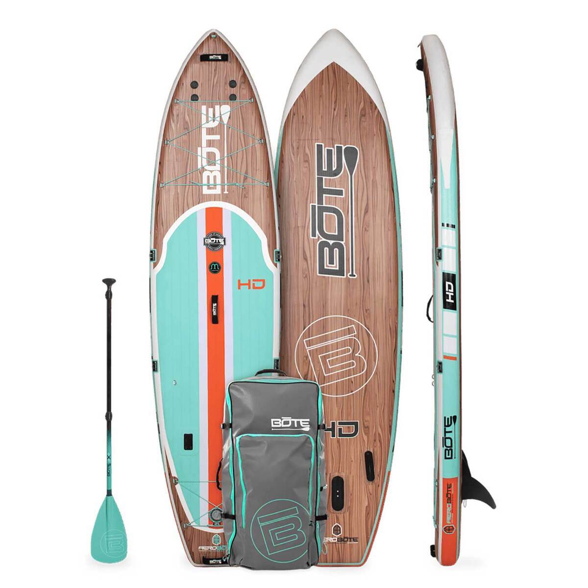 BOTE HD Aero Paddleboards - 11.5ft Brown - Classic Teak BOTE HD Aero Paddleboards - 11.5ft Brown - Classic Teak