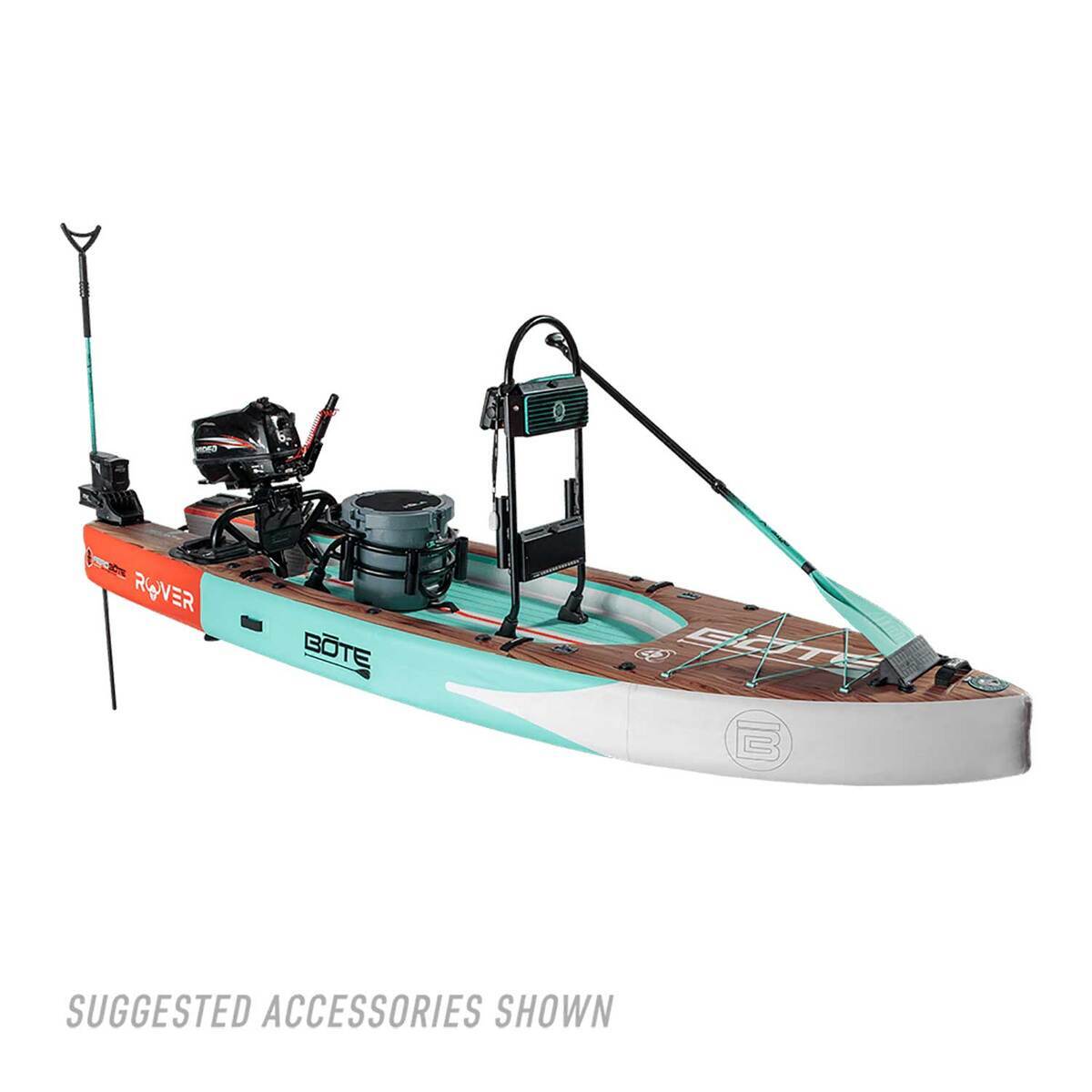 BOTE Rover Aero Inflatable Micro Skiff - 12.5ft Brown - Classic Teak BOTE Rover Aero Inflatable Micro Skiff - 12.5ft Brown - Classic Teak