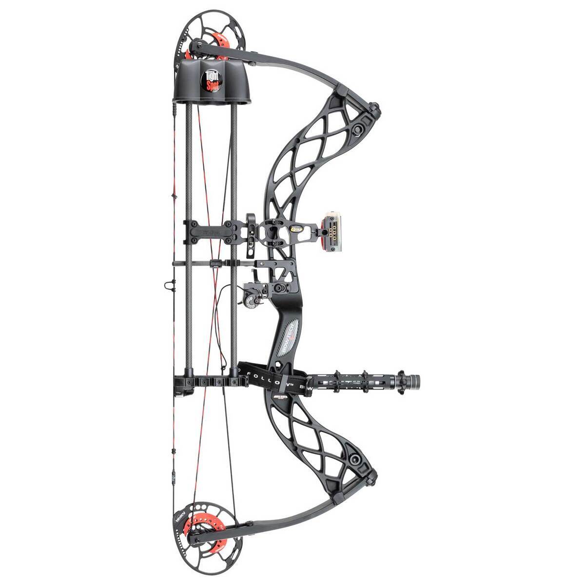 Bowtech Carbon Zion 60lbs Right Hand Black Compound Bow - RAK Package ...