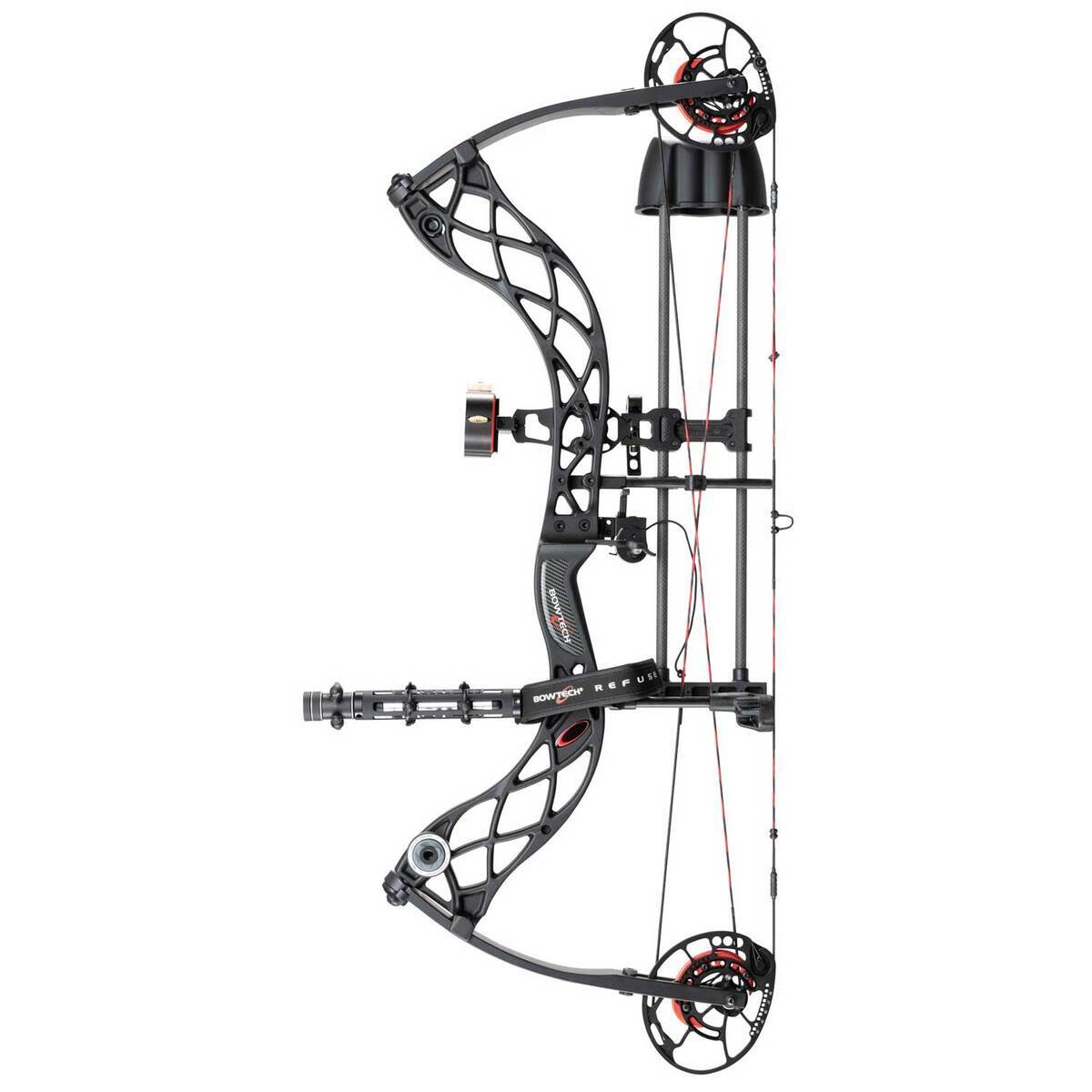 Bowtech Carbon Zion 70lbs Right Hand Black Compound Bow - RAK Package ...