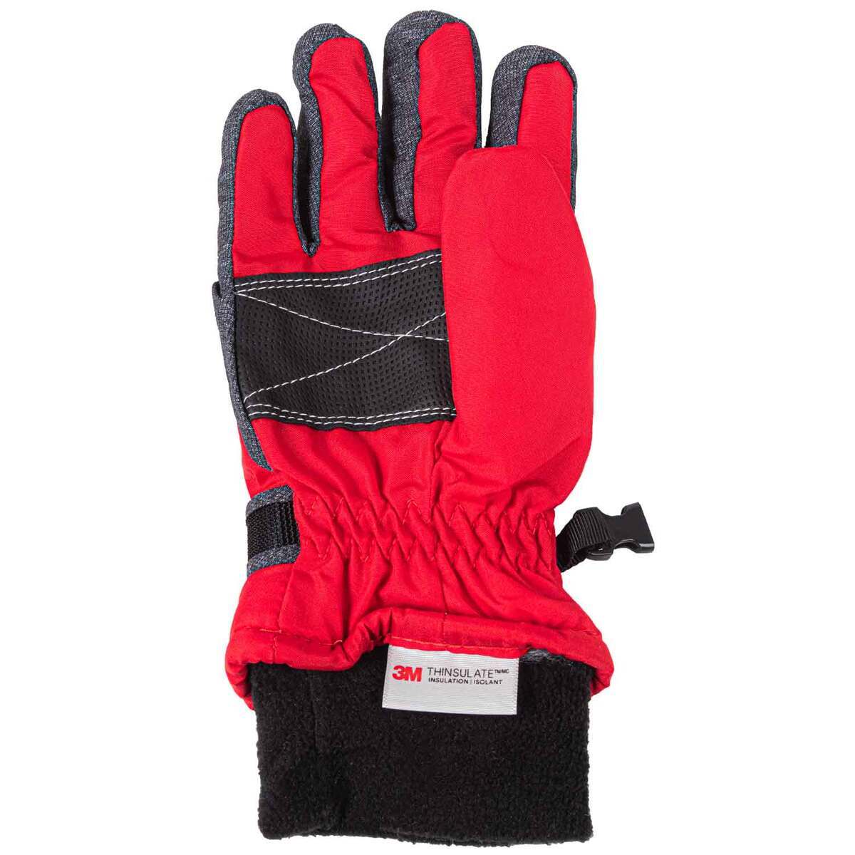 Igloos Boys' Color Blocked Winter Gloves - Red - M/L - Red M/L Igloos Boys' Color Blocked Winter Gloves - Red - M/L - Red M/L