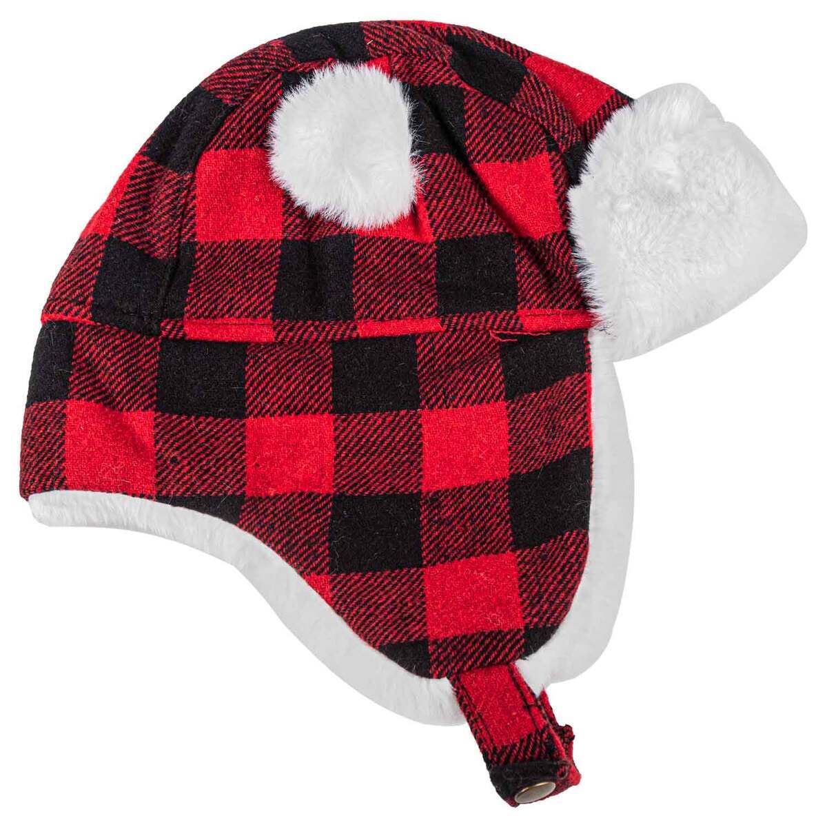 Igloos Outdoor Youth Plaid Earflap Hat - Red Plaid - Red Plaid One Size Fits Most Igloos Outdoor Youth Plaid Earflap Hat - Red Plaid - Red Plaid One Size Fits Most