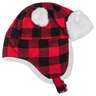 Igloos Youth Plaid Earflap Trapper Hat - Red Plaid - One Size Fits Most - Red Plaid One Size Fits Most