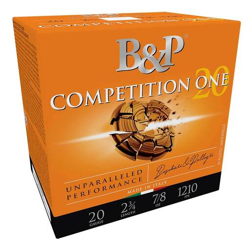 B&P Competition One 20 Gauge 2.75in #8 7/8oz Shotshells Ammo - 25 Rounds Ammo - 8 25 Rounds - 8 Ammo