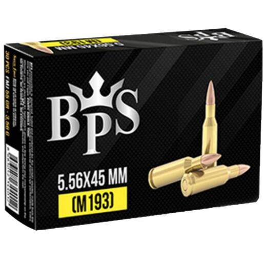 BPS 5.56mm NATO 55gr M193 FMJ Rifle Ammo – 30 Rounds