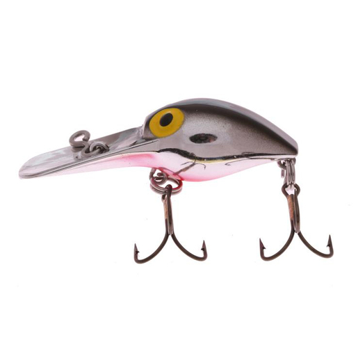 Brad's Little Wiggler 1/5oz, 2in body, up to 9ft Trolling, 3-6 ft casting Depth Crankbait - Fluorescent Pink
