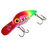 Brad's Magnum Wiggler Crankbait - Metallic Pink with Chartreuse Tail, 3/4oz, 3-3/4in, 12-18ft - Metallic Pink with Chartreuse Tail